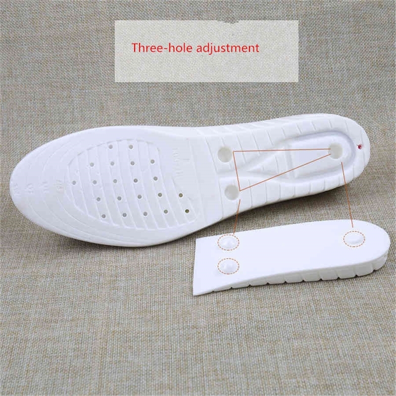 PU twolayer heightening white insole increased insole mens womens invisible movement increased cushion 3cm45cm 210402