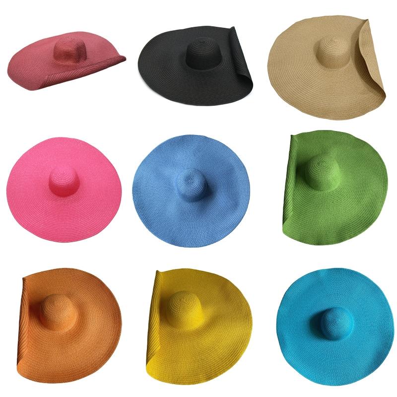 Berets Fashion Oversized Straw Hat Summer Sun Wide Brim Beach Visor All-match For Outdoor Activities Camping Running, Sky blue
Berets Fashion Oversized Straw Hat Summer Sun Wide Brim Beach Visor All-match For Outdoor Activities Camping Running, Sky blue