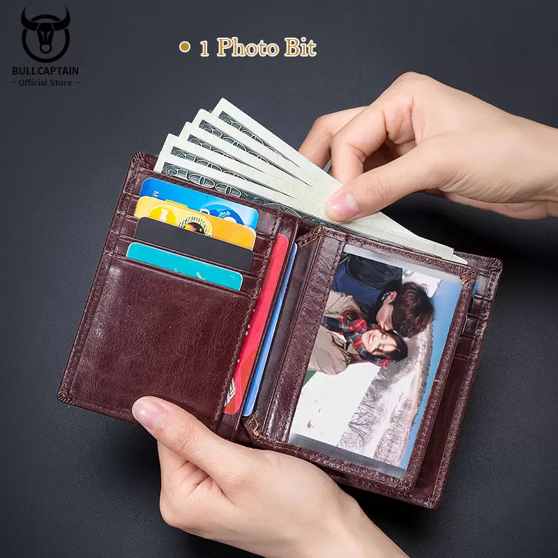 2021 New Business Man Short Standard Wallet Genuine Cowhide Leather Compact Card Holder Male Money Clips Coin Purse Portefeuille, Black b
2021 New Business Man Short Standard Wallet Genuine Cowhide Leather Compact Card Holder Male Money Clips Coin Purse Portefeuille, Black b