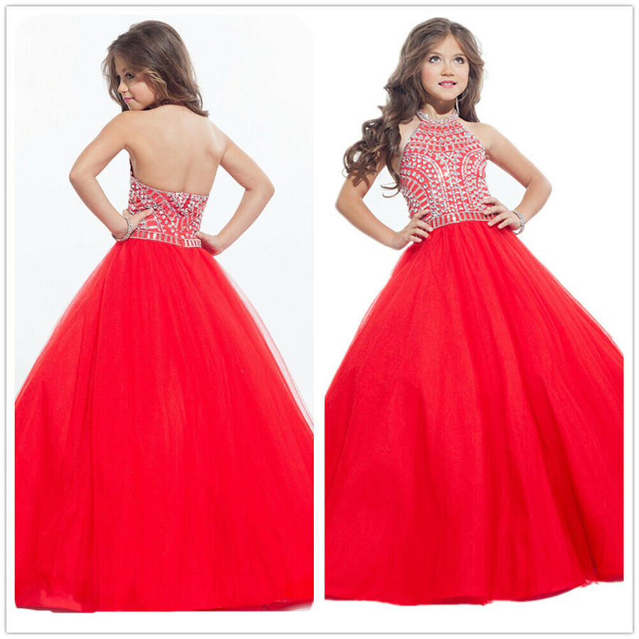 Wholesale Red Halter Kids Party Princess Prom Dresses Beads Ball Gown Flower Girls Pageant Dress Birthday Gowns
Wholesale Red Halter Kids Party Princess Prom Dresses Beads Ball Gown Flower Girls Pageant Dress Birthday Gowns
