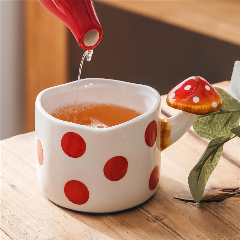 Mugs Mushroom Ceramic Cup Coffee Drinking Three-Dimensional Cartoon Hand Painted Small Mug, White
Mugs Mushroom Ceramic Cup Coffee Drinking Three-Dimensional Cartoon Hand Painted Small Mug, White
