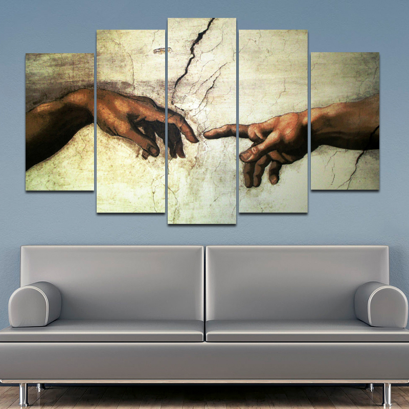 5 Pcs/Set Famous Art Hand Of God Canvas Painting Wall Art Pictures For Living Room Poster Print Home Decoration Pictures Unframe
5 Pcs/Set Famous Art Hand Of God Canvas Painting Wall Art Pictures For Living Room Poster Print Home Decoration Pictures Unframe