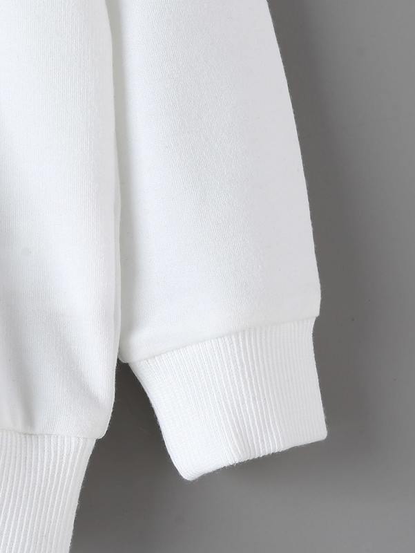 Toddler Boys Letter & Tiger Print Pullover SHE