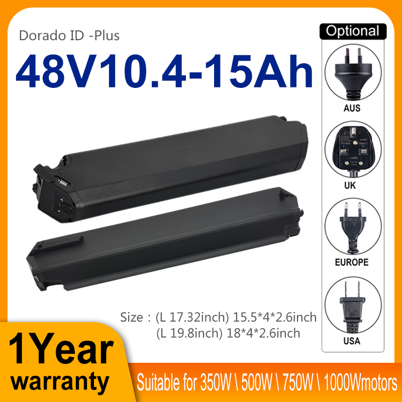 Reention Dorado ID -Plus Ebike Battery 48V 10.4Ah 12Ah 13Ah 15Ah Cell 18650 Battery For Eahora Yukon 750 Power Bank
Reention Dorado ID -Plus Ebike Battery 48V 10.4Ah 12Ah 13Ah 15Ah Cell 18650 Battery For Eahora Yukon 750 Power Bank
