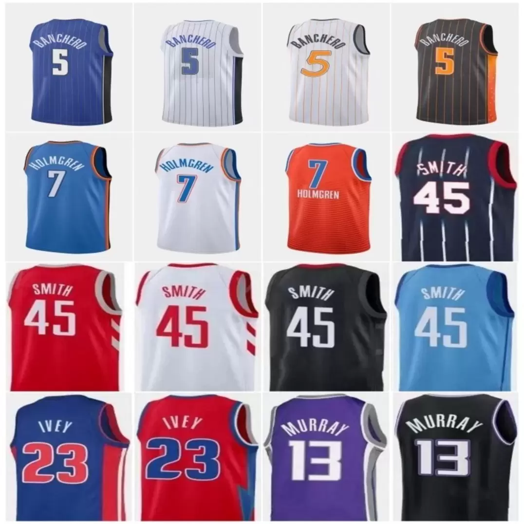 Print Draft Pick Basketball Jersey Paolo Banchero 5 Caleb Houstan Chet Holmgren 7 Peyton Watson Jaylin Williams Jabari Smith 45 Tari Eason Keegan Murray Jaden Ivey, Printed (stitched diamond 75th patch)
Print Draft Pick Basketball Jersey Paolo Banchero 5 Caleb Houstan Chet Holmgren 7 Peyton Watson Jaylin Williams Jabari Smith 45 Tari Eason Keegan Murray Jaden Ivey, Printed (stitched diamond 75th patch)