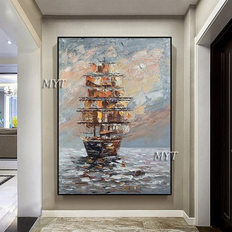 Paintings Beach Landscape Painting Knife Making Thick Oil Sailing Art Hand Painted Frameless Sea Wall
Paintings Beach Landscape Painting Knife Making Thick Oil Sailing Art Hand Painted Frameless Sea Wall