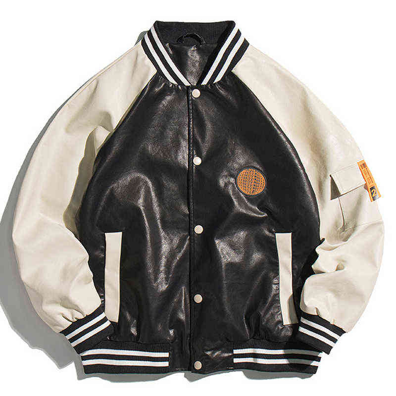 Men PU Leather Jacket New 2021 Japanese Streetwear Letter Embroidery Patchwork Baseball Jacket Coat Hip Hop Men Clothing T220728, Black
Men PU Leather Jacket New 2021 Japanese Streetwear Letter Embroidery Patchwork Baseball Jacket Coat Hip Hop Men Clothing T220728, Black