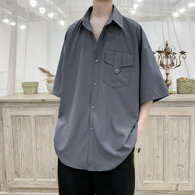 Summer Pure Color Formal Shirt Men Korean Fashion Loose Business Casual Men's Social Evening Dress Long-sleeved Shirts, Black
Summer Pure Color Formal Shirt Men Korean Fashion Loose Business Casual Men's Social Evening Dress Long-sleeved Shirts, Black