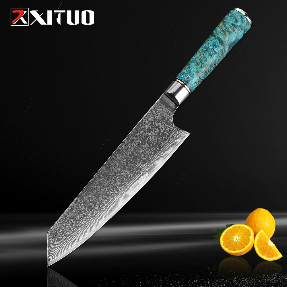 XITUO 1PCS Damascus VG10 Steel 8-inch Chef Knife Professional Japanes Kiritsuke Gyuto Cleaver Slicing Kitchen Knife Cooking Tool
XITUO 1PCS Damascus VG10 Steel 8-inch Chef Knife Professional Japanes Kiritsuke Gyuto Cleaver Slicing Kitchen Knife Cooking Tool