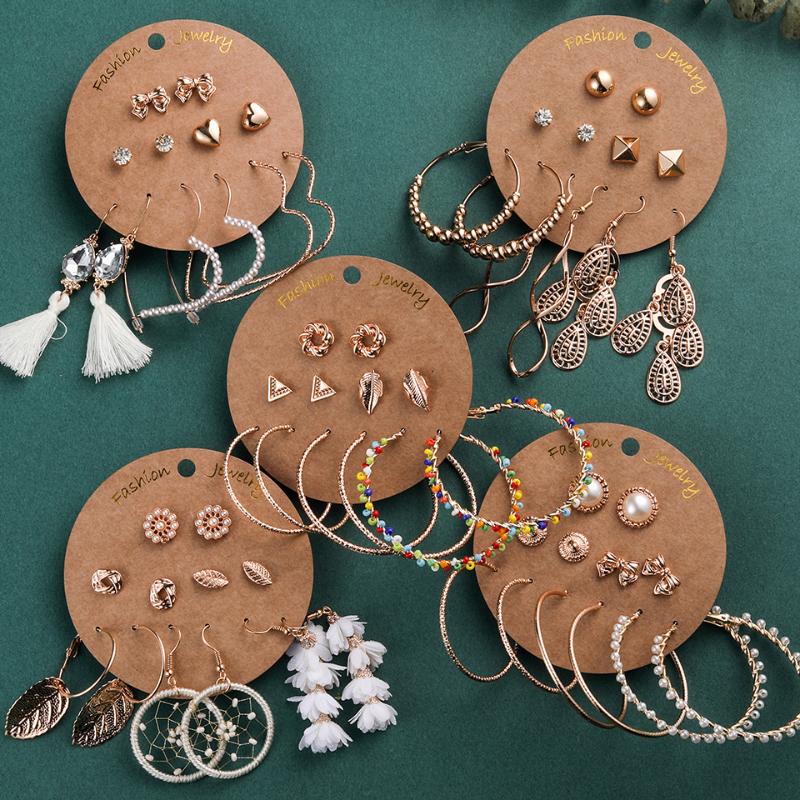 Dangle & Chandelier Fashion Exaggeration 6 Pairs/Sets Big Round Circle Bow Love Heart Earrings Sets For Women Girls Gifts White Gold Colors
Dangle & Chandelier Fashion Exaggeration 6 Pairs/Sets Big Round Circle Bow Love Heart Earrings Sets For Women Girls Gifts White Gold Colors