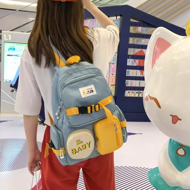 Waist bagsWomans Bag Nylon School Backpack for Girls Large Capacity Travel Backpack Luxury Design Women Shoulder Bag Acrossbody M043, Black
Waist bagsWomans Bag Nylon School Backpack for Girls Large Capacity Travel Backpack Luxury Design Women Shoulder Bag Acrossbody M043, Black