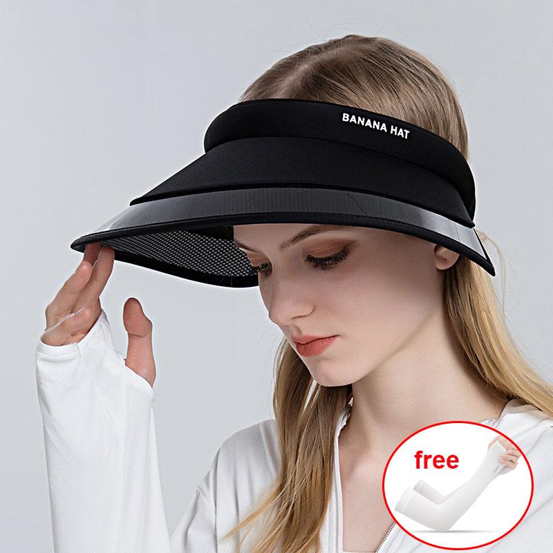Wide Brim Hats Women Empty Top Hat Summer Visor Foldable Cap Female Hiking Outdoor Sports Solid Anti-UV Beach Fishing Camping Caps, Black
Wide Brim Hats Women Empty Top Hat Summer Visor Foldable Cap Female Hiking Outdoor Sports Solid Anti-UV Beach Fishing Camping Caps, Black