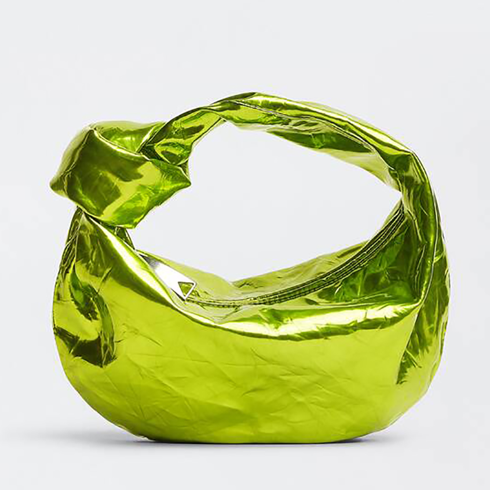 Mini Jodie handbags evening bag Chlorophyll metalized crinkle leather top handle bag designer luxury clutch Zipper closure wallet pouch purse 2022 new, Customize
Mini Jodie handbags evening bag Chlorophyll metalized crinkle leather top handle bag designer luxury clutch Zipper closure wallet pouch purse 2022 new, Customize