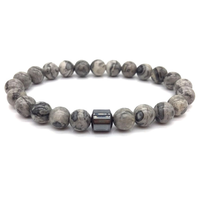 Tiger Eye Obsidian Hematite Turquoise Stone Strands Bracelets Handmade Beaded Jewelry for Lovers Gift