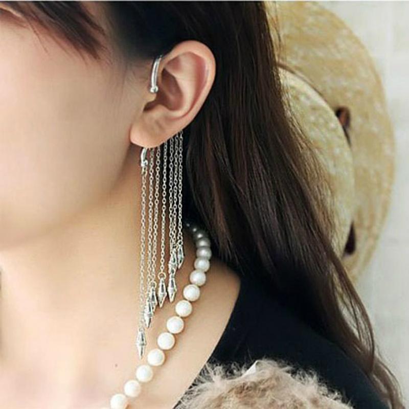 Single Side Tassel Rivet Ear Cuff Ins Earrings for Women Girls Fashion Earring Jewelry
Single Side Tassel Rivet Ear Cuff Ins Earrings for Women Girls Fashion Earring Jewelry