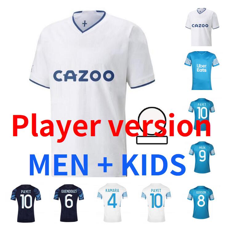 22 23 Olympique De Marseilles PAYET soccer jerseys Home LUIS HENRIQUE ALVARO 2022 2023 OM MILIK Under KONRAD maillot foot football shirts men kids kit Player version, 22/23 4th
22 23 Olympique De Marseilles PAYET soccer jerseys Home LUIS HENRIQUE ALVARO 2022 2023 OM MILIK Under KONRAD maillot foot football shirts men kids kit Player version, 22/23 4th