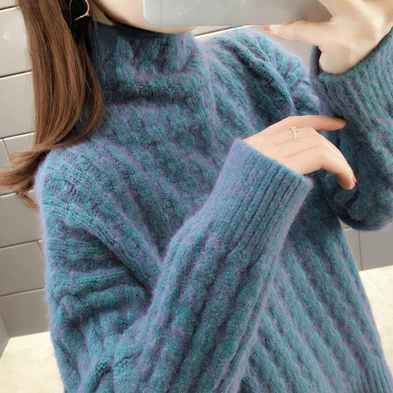 Women's Sweaters Autumn Winter Thick Korean Style Turtleneck Knitted Sweater Women Long Sleeve Jumper Pullover Female KnitwearWomen's Depe22, Purple
Women's Sweaters Autumn Winter Thick Korean Style Turtleneck Knitted Sweater Women Long Sleeve Jumper Pullover Female KnitwearWomen's Depe22, Purple