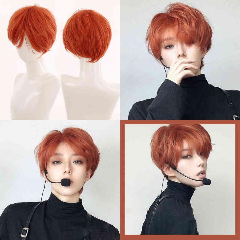 NXY Christmas Short Wigs Men Boys Girl Orange Red Synthetic for Daily Heat Resistant Party Anime Cosplay Costume 220622, 4/30hl
NXY Christmas Short Wigs Men Boys Girl Orange Red Synthetic for Daily Heat Resistant Party Anime Cosplay Costume 220622, 4/30hl
