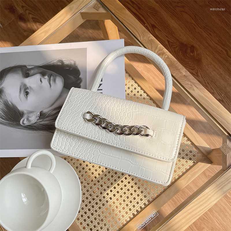 Evening Bags Vintage Crocodile Chain Crossbody Bag For Women 2022 Fashion Luxury Shoulder Cover Small Square Female Brand Design HandbagEven, White
Evening Bags Vintage Crocodile Chain Crossbody Bag For Women 2022 Fashion Luxury Shoulder Cover Small Square Female Brand Design HandbagEven, White