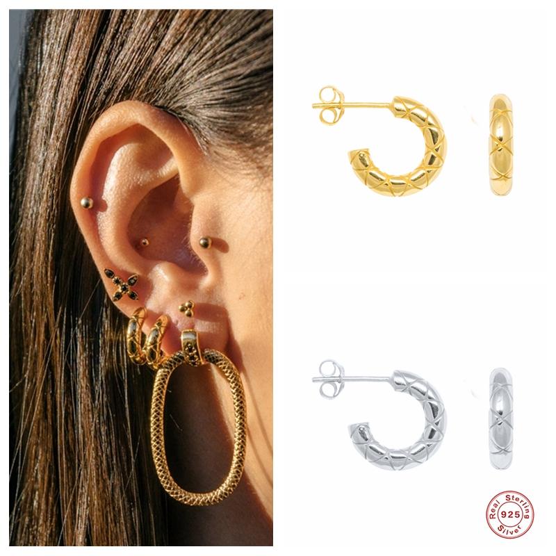 Hoop & Huggie Aide 925 Sterling Silver Luxury Round Earrings For Women Trendy C Shape Circle Punk Fine Jewelry Party GiftHoop
Hoop & Huggie Aide 925 Sterling Silver Luxury Round Earrings For Women Trendy C Shape Circle Punk Fine Jewelry Party GiftHoop