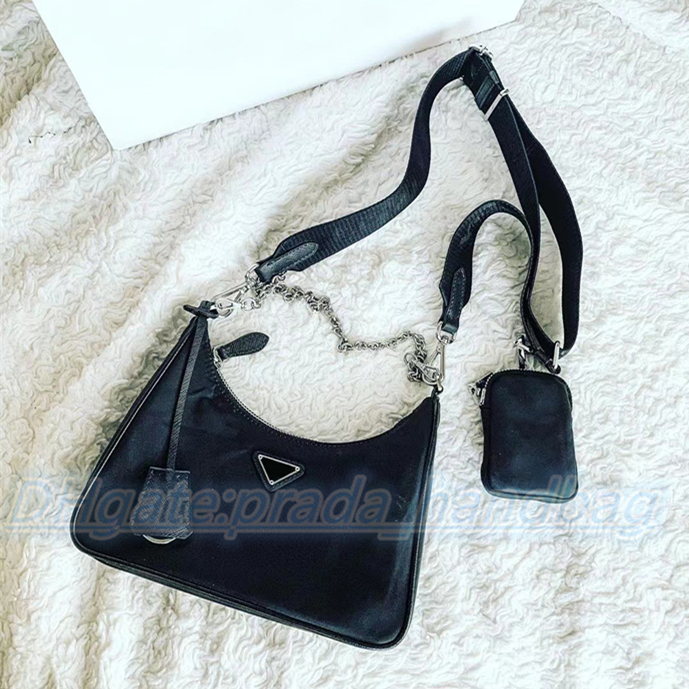 Top quality three-piece set nylon bag Re-Edition 2005 2000 women crossbody shoulder tote clutch chains Luxurys Designers Ladies gift handbag messenger bags handbags, Box
Top quality three-piece set nylon bag Re-Edition 2005 2000 women crossbody shoulder tote clutch chains Luxurys Designers Ladies gift handbag messenger bags handbags, Box