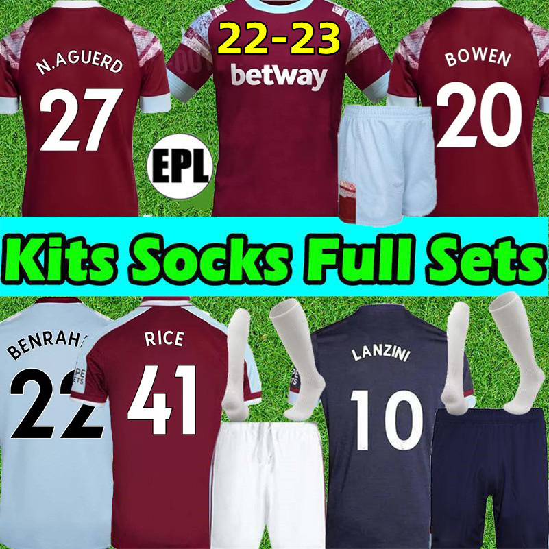 21 22 23 West Hams BOWEN RICE Soccer Jerseys United BENRAHMA LANZINI ANTONIO YARMOLENKO NOBLE FORNALS DAWSON Vlasic SOUCEK 2022 Jersey Football Shirt Men Kids Kit 3rd, 21-22 third kids
21 22 23 West Hams BOWEN RICE Soccer Jerseys United BENRAHMA LANZINI ANTONIO YARMOLENKO NOBLE FORNALS DAWSON Vlasic SOUCEK 2022 Jersey Football Shirt Men Kids Kit 3rd, 21-22 third kids