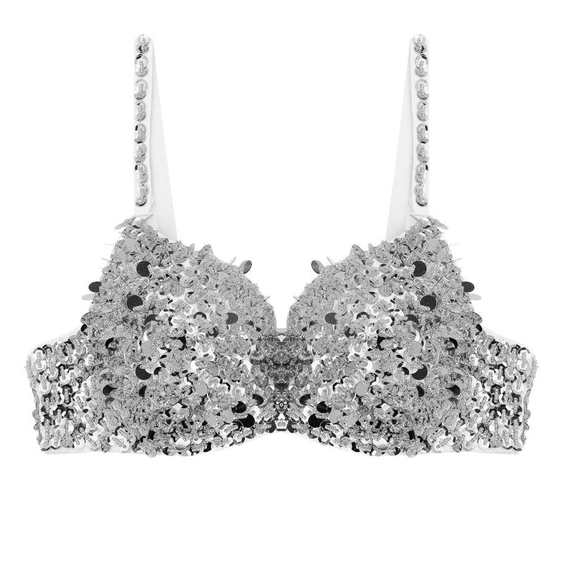Stage Wear Belly Dance Bra Top For Women Fashion Sparkle Sequins Beading Padded Raves Outfot Pole Dancing Club DancingStage, Black
Stage Wear Belly Dance Bra Top For Women Fashion Sparkle Sequins Beading Padded Raves Outfot Pole Dancing Club DancingStage, Black