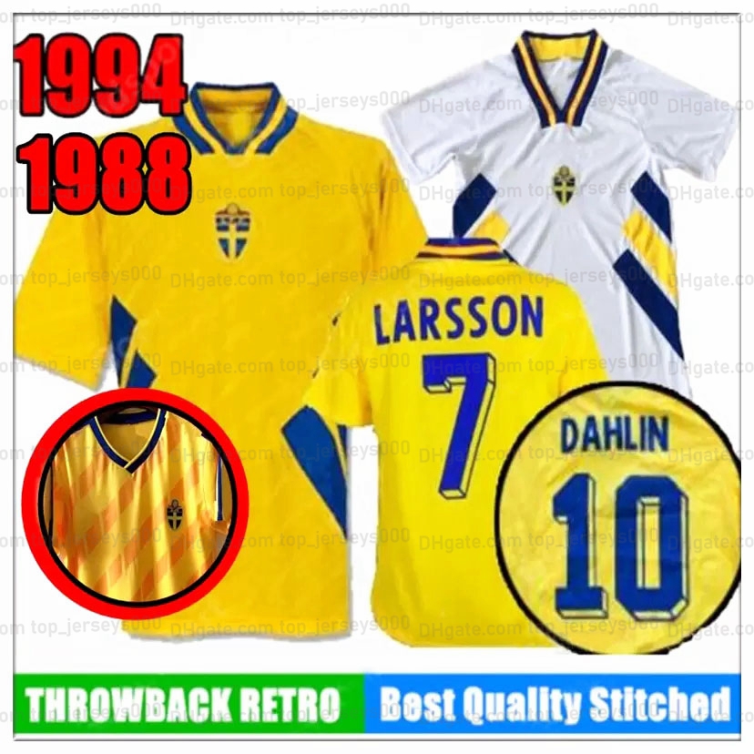 RETRO 1988 1994 Sweden soccer jersey 94 DAHLIN BROLIN SCHWARZ MILD LIMPAR ANDERSSON LARSSON INGESSON Classic football shirts calcio IBRAHIMOVIC 10 BERG SVENSSON 20
RETRO 1988 1994 Sweden soccer jersey 94 DAHLIN BROLIN SCHWARZ MILD LIMPAR ANDERSSON LARSSON INGESSON Classic football shirts calcio IBRAHIMOVIC 10 BERG SVENSSON 20