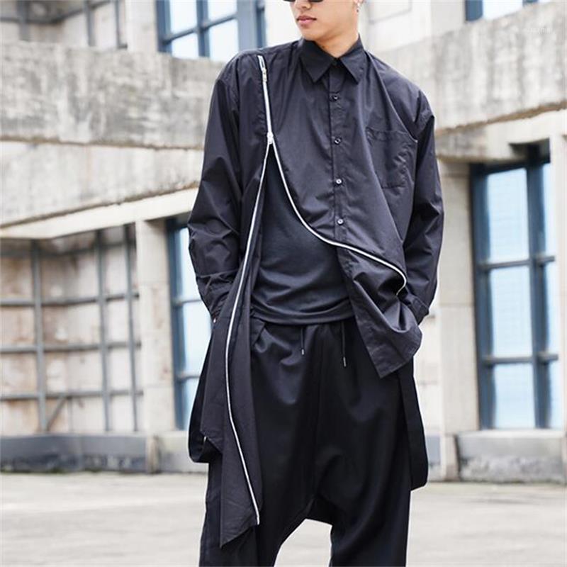 Men's Casual Shirts Long Sleeve Shirt Spring And Autumn Personality Zipper Design Dark Hip-Hop High Street Large, Black
Men's Casual Shirts Long Sleeve Shirt Spring And Autumn Personality Zipper Design Dark Hip-Hop High Street Large, Black