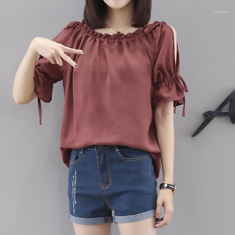 Women's Blouses & Shirts Autumn Summer Half Sleeve Hollow Out Blouse Women Ruffle Chiffon Cold Shoulder Drawstring Female Loose Casual Shirt, Black
Women's Blouses & Shirts Autumn Summer Half Sleeve Hollow Out Blouse Women Ruffle Chiffon Cold Shoulder Drawstring Female Loose Casual Shirt, Black