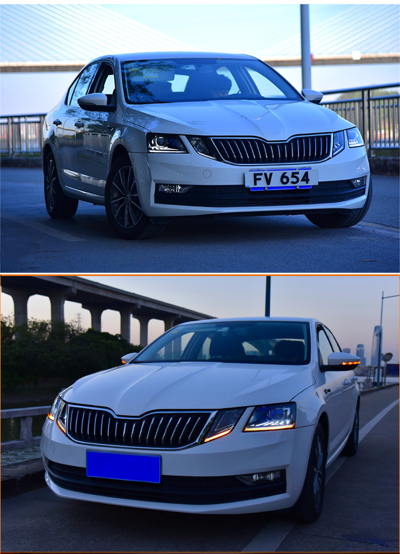 Car Styling Head Lamp for Skoda Headlight 20 18-20 20 New Octavia LED Headlights DRL LED Projector Lens Auto Accessories