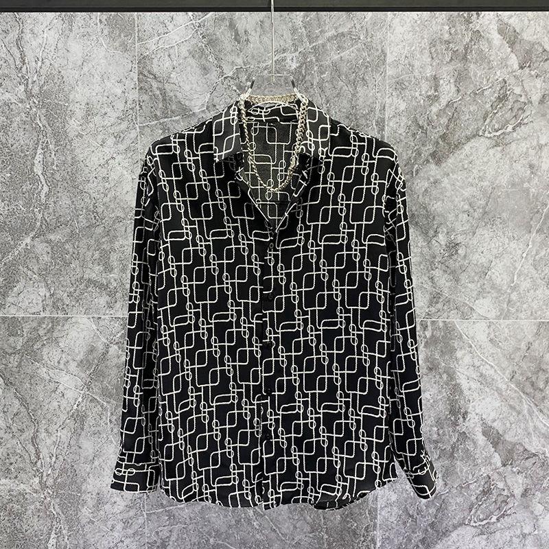 Men's Casual Shirts As1721 Fashion Men's 2022 Runway Luxury European Design Party Style ClothingMen's, Black
Men's Casual Shirts As1721 Fashion Men's 2022 Runway Luxury European Design Party Style ClothingMen's, Black
