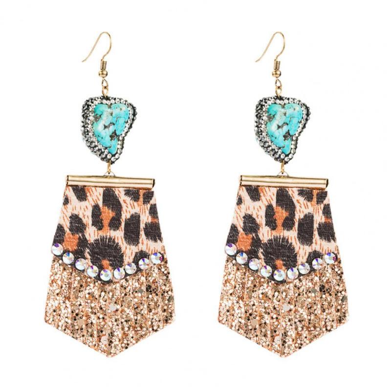 Dangle & Chandelier Rhinestone Embedded Long-lasting Elegant Leopard Print Drop Earrings For Wedding
Dangle & Chandelier Rhinestone Embedded Long-lasting Elegant Leopard Print Drop Earrings For Wedding
