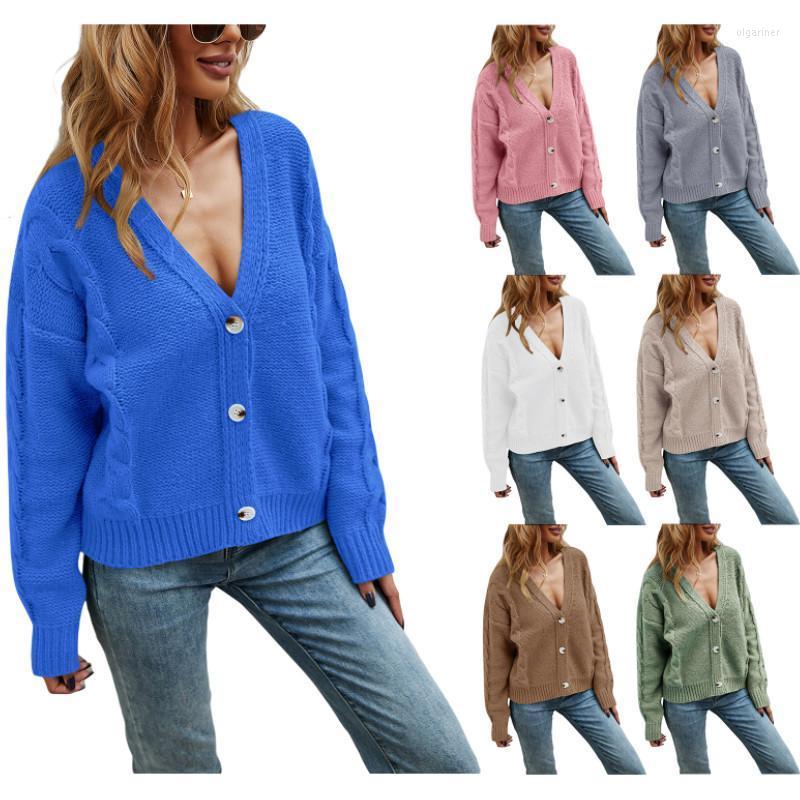 Women' Knits & Tees Women Autumn Knitted Cardigan Solid Color Deep V-Neck Long Sleeve Button-Open Knit Coat For Girls 7 ColorsWomen' Olga2
Women' Knits & Tees Women Autumn Knitted Cardigan Solid Color Deep V-Neck Long Sleeve Button-Open Knit Coat For Girls 7 ColorsWomen' Olga2