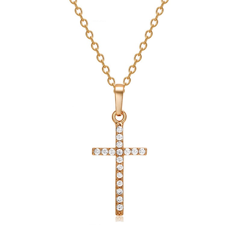 Fashion Women Pendants Crystal Jesus Cross Pendant Necklaces Jewelry For Men/Women Jewelry Necklace Gifts