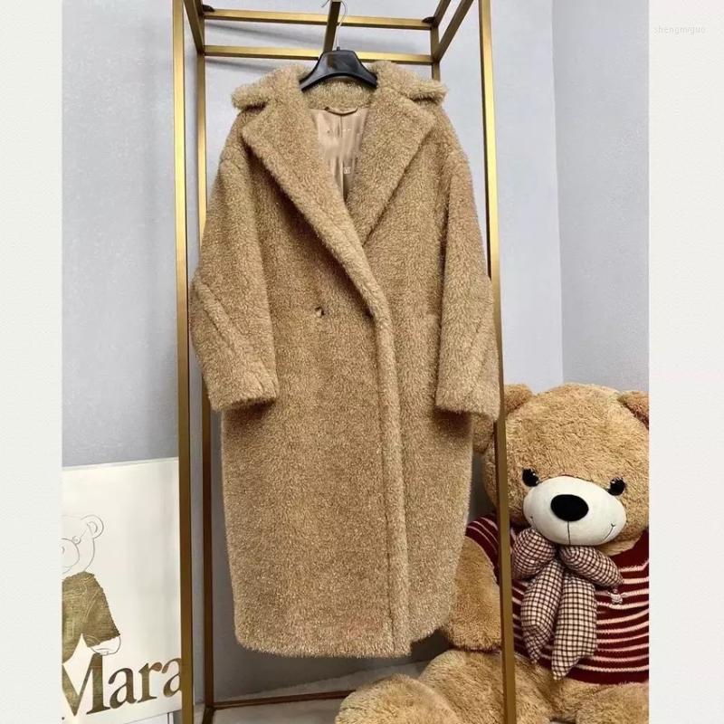 Women' Fur & Faux Coats Women Real Alpaca Long Sheep Wool Plus Size Overcoat 2022 Winter Loose Cashmere Outerwear Thick And Warm, Gold
Women' Fur & Faux Coats Women Real Alpaca Long Sheep Wool Plus Size Overcoat 2022 Winter Loose Cashmere Outerwear Thick And Warm, Gold