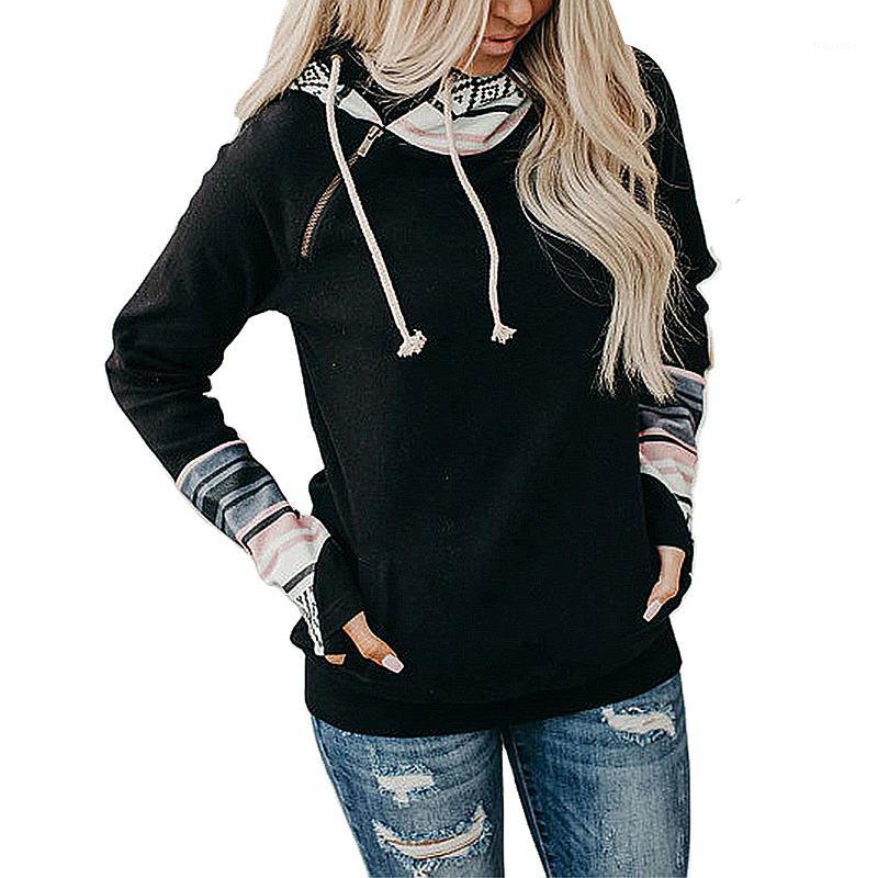Women Striped Hoodie, Autumn And Winter Adults Long Sleeve Sweater With Pocket Drawstring Women' Hoodies & Sweatshirts, Black
Women Striped Hoodie, Autumn And Winter Adults Long Sleeve Sweater With Pocket Drawstring Women' Hoodies & Sweatshirts, Black