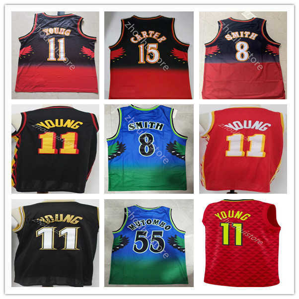 Mens Trae 11 Young Basketball Jersey classic vintage Dikembe 55 Mutombo Pete 44 Maravich 8 Smith 4 Webb Retro green red embroidery Jerseys, Grey
Mens Trae 11 Young Basketball Jersey classic vintage Dikembe 55 Mutombo Pete 44 Maravich 8 Smith 4 Webb Retro green red embroidery Jerseys, Grey