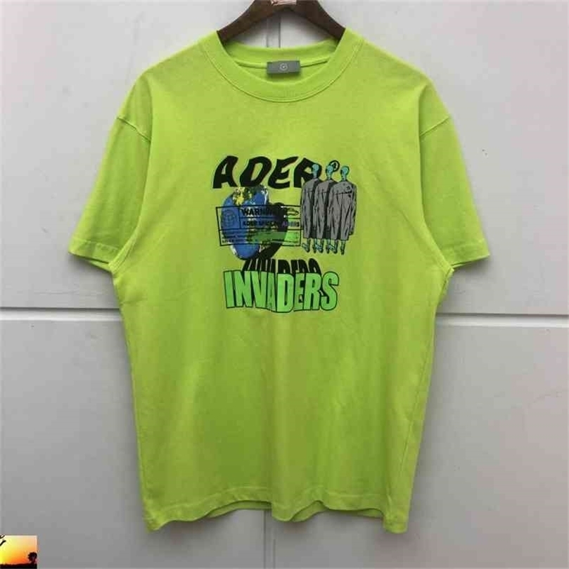 Ader Error T-shirt Men Women Abstract Spaceship UFO Adererror T Shirt drop 210420