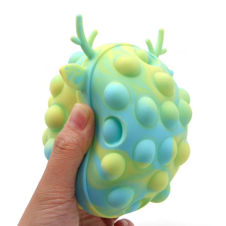 Fidget Toys Manufacturers Wholesale New Silicone 3D Decompression Ball Animal Pop Bubble Ball in Stock to Vent Pinch Music
