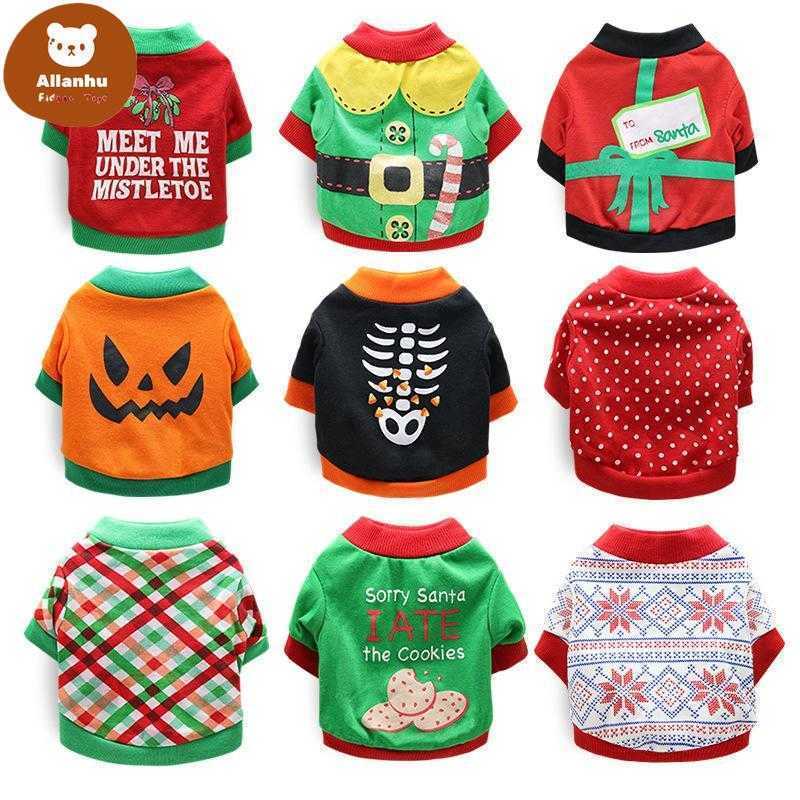 Dog Apparel Christmas Coat Pet Halloween Clothes Soft Warm Puppy Shirt Winter Cloth Yorkies Bulldog Costume For Dogs Cats wethe, As shown
Dog Apparel Christmas Coat Pet Halloween Clothes Soft Warm Puppy Shirt Winter Cloth Yorkies Bulldog Costume For Dogs Cats wethe, As shown