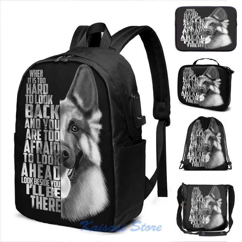 Backpack German Shepherd Quote, Text, Black And White USB Charge School Bags Travel Laptop Bag, Drawstring bag
Backpack German Shepherd Quote, Text, Black And White USB Charge School Bags Travel Laptop Bag, Drawstring bag