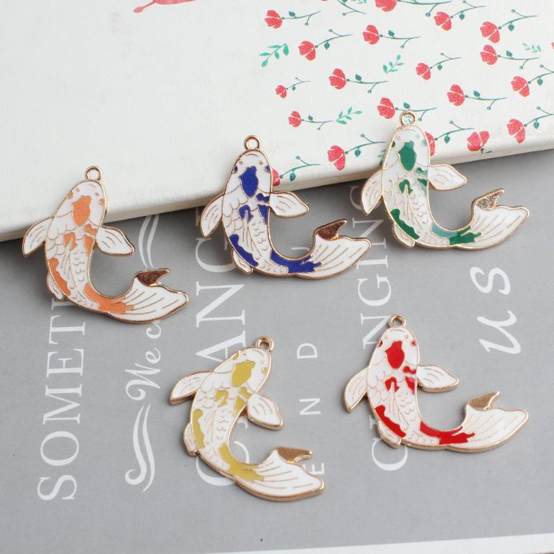 Pendant Necklaces 10PC/Lot Diy Jewelry Accessories Gold Color Tone Dropping Oil Cute Fish Enamel Charms Earring Bracelet Making 34 37mmPenda
Pendant Necklaces 10PC/Lot Diy Jewelry Accessories Gold Color Tone Dropping Oil Cute Fish Enamel Charms Earring Bracelet Making 34 37mmPenda