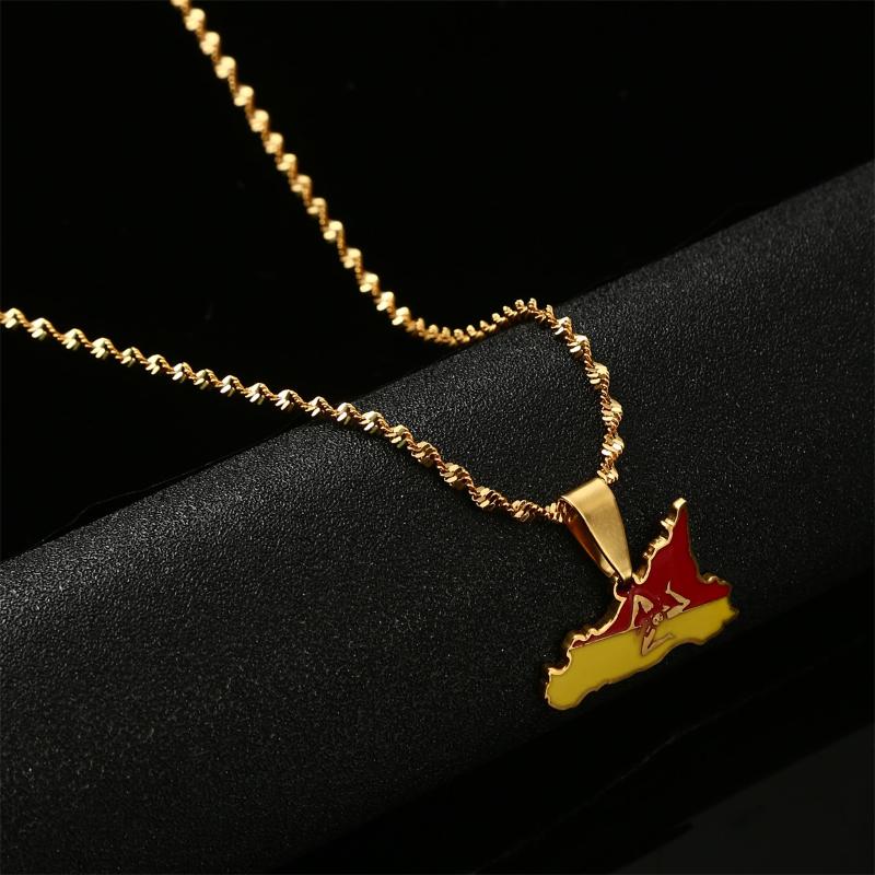 Pendant Necklaces Enamel Trendy Italy Sicily Map For Women Stainless Steel Gold Color Italian Sicilia Charm Jewelry GiftsPendant
Pendant Necklaces Enamel Trendy Italy Sicily Map For Women Stainless Steel Gold Color Italian Sicilia Charm Jewelry GiftsPendant