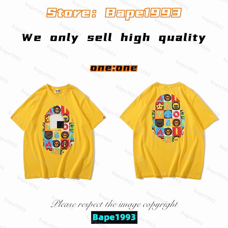 High Quality Apes Mens T-Shirts Japan Shark ape head tshirts Galaxy spots luminous camo printing co-branded same style for men and women New Designer t shirt B1993 T7-16, 1 button
High Quality Apes Mens T-Shirts Japan Shark ape head tshirts Galaxy spots luminous camo printing co-branded same style for men and women New Designer t shirt B1993 T7-16, 1 button