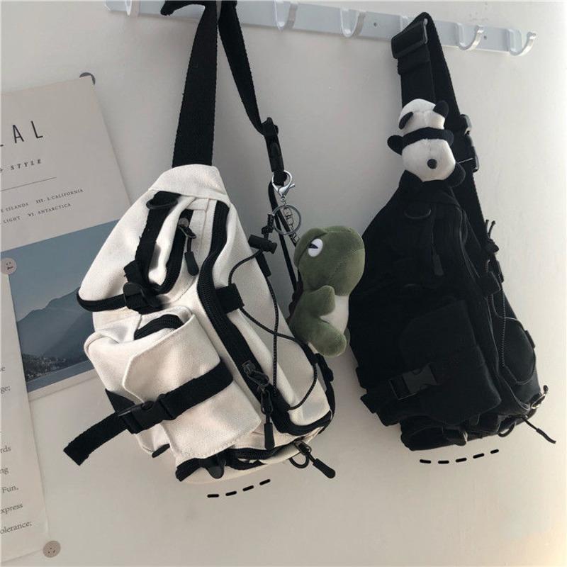 Evening Bags Harajuku Techwear Canvas Sling Bag Gothic Crossbody For Women Handbag Purses And Handbags Bolsas Feminina Shoulder FrogEvening, White
Evening Bags Harajuku Techwear Canvas Sling Bag Gothic Crossbody For Women Handbag Purses And Handbags Bolsas Feminina Shoulder FrogEvening, White