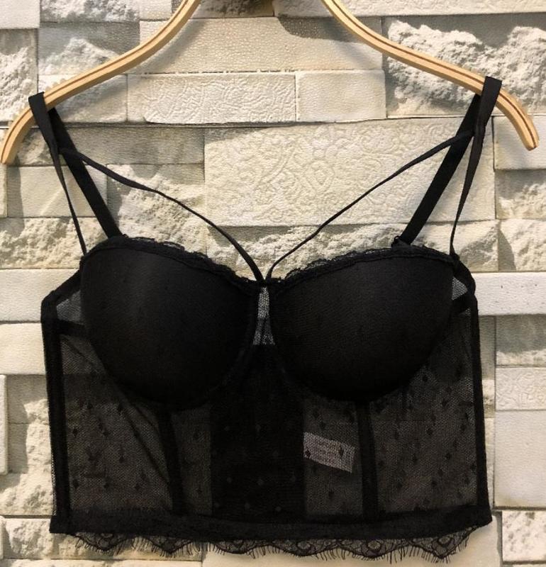 summer sexy Lace Perspective Women's Clothing Bustier Crop Tops Night Club festival bra top vest 220316