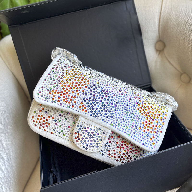 Classic Ladies Shiny Designer Bags Diamond Multicolor Leather Flap Mini Shoulder Bag Luxury Contrast Color Bright Crossbody Bags For Womens Handbags Handbag 22CM, Multi-color
Classic Ladies Shiny Designer Bags Diamond Multicolor Leather Flap Mini Shoulder Bag Luxury Contrast Color Bright Crossbody Bags For Womens Handbags Handbag 22CM, Multi-color