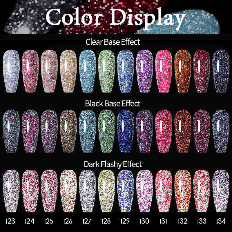 NXY Nail Gel 7 5ml Reflective Glitter Polish Manicure Art Semi Permanent Uv Led Lamp Varnishes 0328