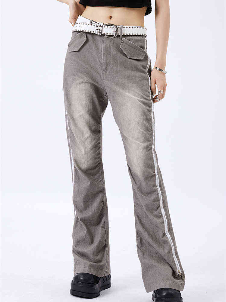 Old-fashioned Pleated Zipper Gray Jeans Women's Summer Thin American Retro Loose High-waisted Slim Straight Wide-leg Trousers T220728
Old-fashioned Pleated Zipper Gray Jeans Women's Summer Thin American Retro Loose High-waisted Slim Straight Wide-leg Trousers T220728